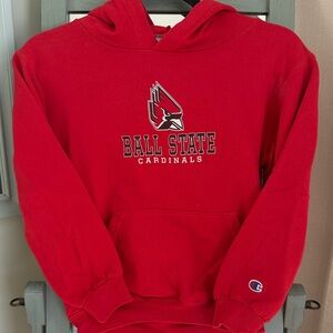 Champion Red Ball State Cardinals Hoodie